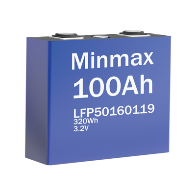 プリズム式 LiFePO4 セル LFP50160119 3.2V 10000mAh 充電・放電温度 -20°C~+60°C